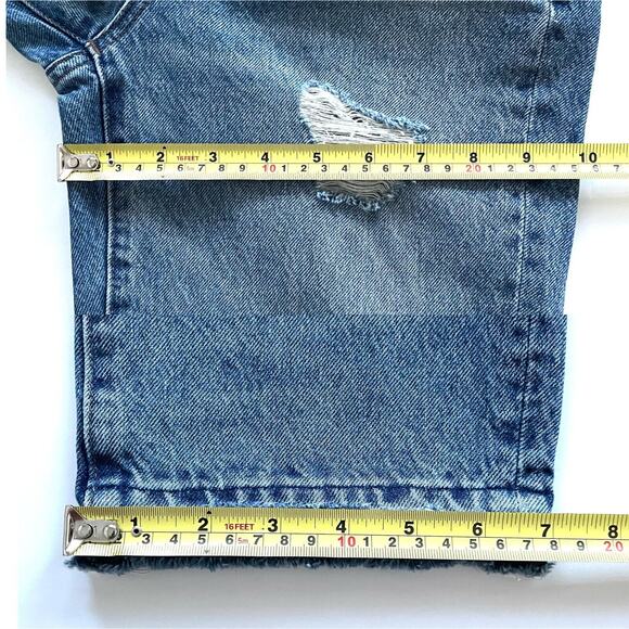 MADEWELL Women’s Classic Straight Jeans High Rise Destructed Edition - Picture 9 of 12
